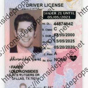 Texas Driver License(New TX U21 2020)
