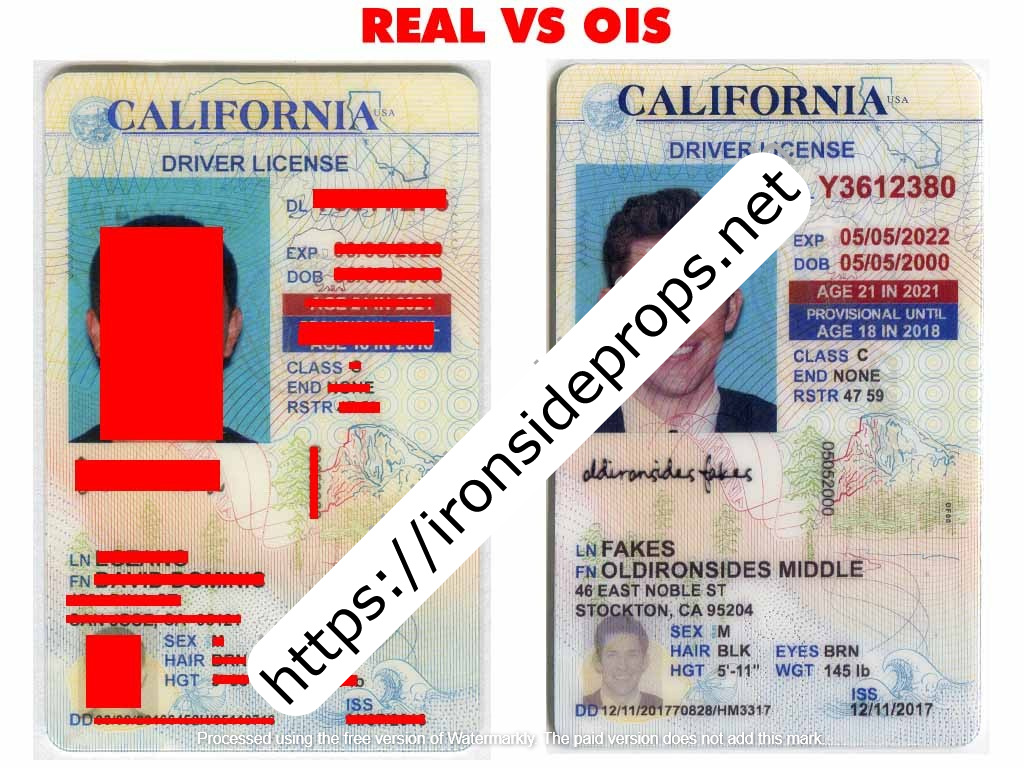 California Driver License(Old CA U21)