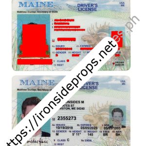 Maine Driver License (Old ME)