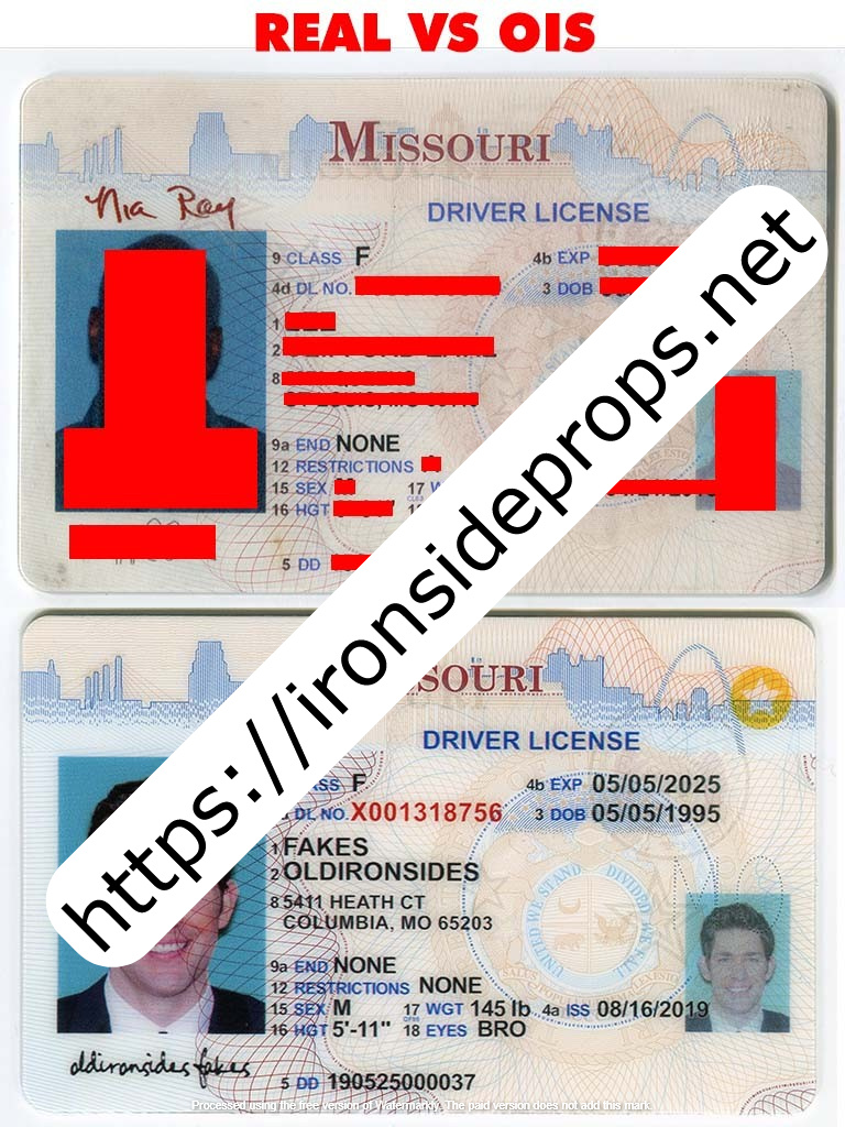 Missouri Driver License (Old MO O21)