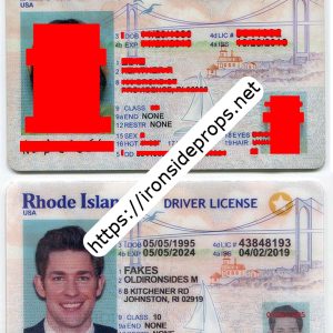 Rhode Island Driver License(Old RI)