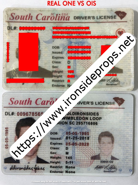 South Carolina Driver License(Old SC)