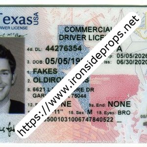 Texas Driver License(New TX O21 CDL 2020)