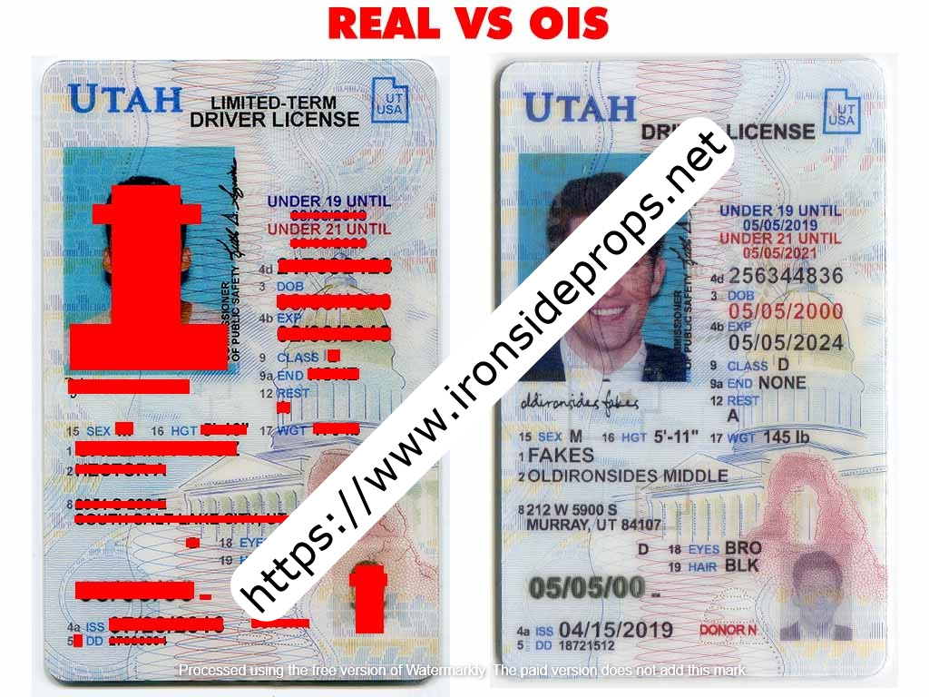 Utah Driver License(UT U21)